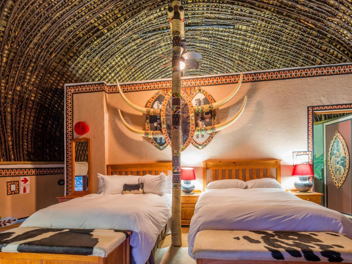 Aha Lesedi African Lodge & Cultural Village Broederstroom Eksteriør billede